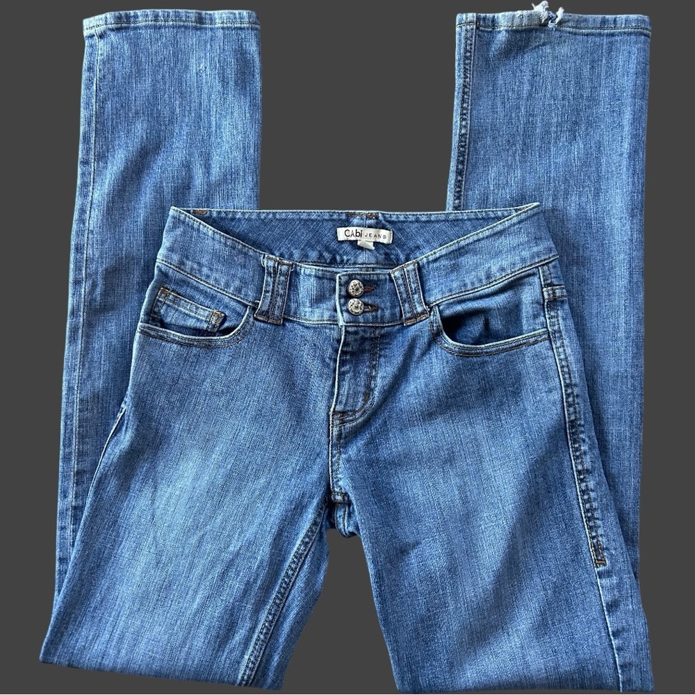 EUC CAbi Jeans Style 347 Lou Lou Classic Casual Denim Light Wash Women’s Size 4 - Picture 4 of 16